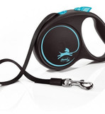 flexi рулетка Black Design S (до 12 кг) 5 м трос черный/синий